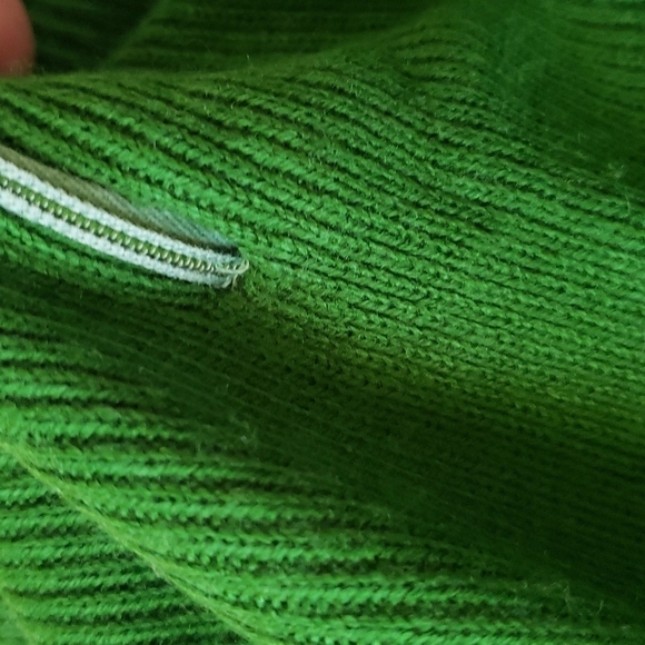 Vintage Woodward's Green Mock Neck Sweater, US S/M - Picture 10 of 12